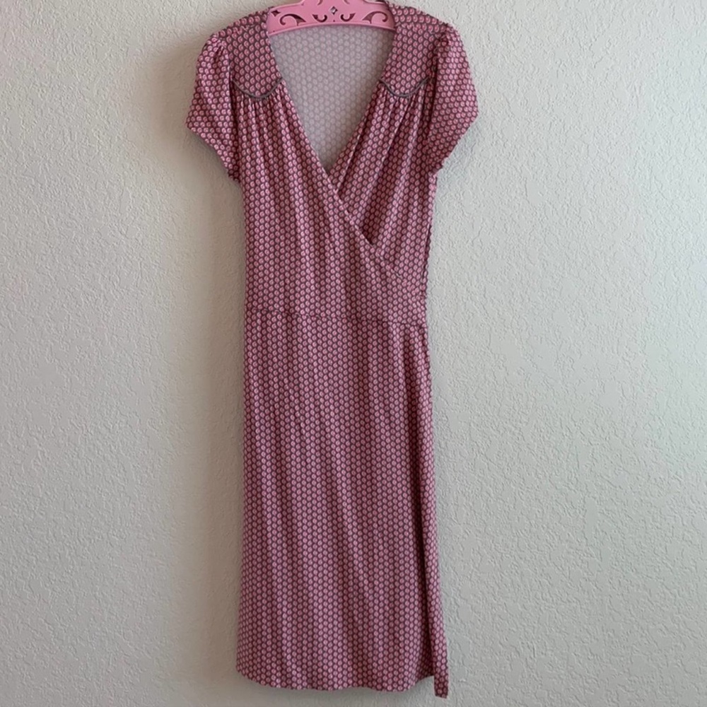 Boden Cotton Stretch Wrap Dress